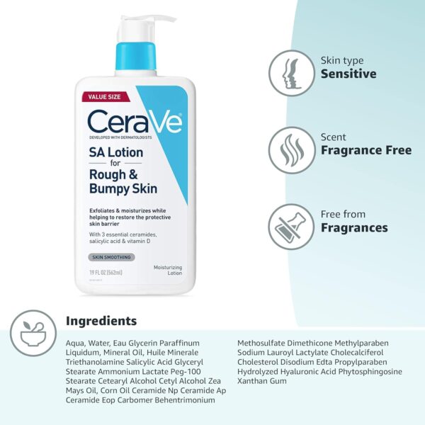 Roll over image to zoom in CeraVe SA Lotion for Rough & Bumpy Skin